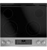 Picture of GE - 5.3 Cu. Ft. Slide-In Electric Range - Stainless Steel