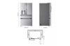 Picture of 29 cu. ft. SMART Standard Depth MAX French Door Refrigerator with Full Convert Drawer in PrintProof Stainless Steel