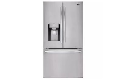 Picture of 28 cu. ft. 3 Door French Door Refrigerator with Ice and Water Dispenser and Craft Ice in PrintProof Stainless Steel