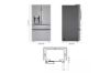 Picture of 30 cu. ft. 4-Door French Door Refrigerator, Door-In-Door, Full-Convert Drawer, Craft Ice in PrintProof Stainless Steel