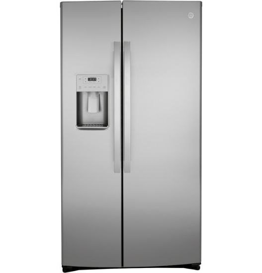 Picture of GE® 21.8 Cu. Ft. Counter-Depth Fingerprint Resistant Side-By-Side Refrigerator