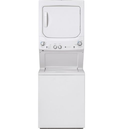 Picture of GE Unitized Spacemaker® 3.8 cu. ft. Capacity Washer with Stainless Steel Basket and 5.9 cu. ft. Capacity Electric Dryer