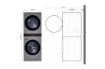 Picture of Single Unit Front Load LG WashTower™ with Center Control™ 4.5 cu. ft. Washer and 7.4 cu. ft. Electric Dryer