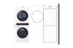 Picture of Single Unit Front Load LG WashTower™ with Center Control™ 4.5 cu. ft. Washer and 7.4 cu. ft. Electric Dryer