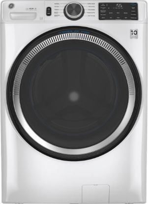 Picture of GE - 4.8 CuFt High-Efficiency Stackable Smart Front Load Washer w/UltraFresh Vent System & Microban Antimicrobial Technology - White