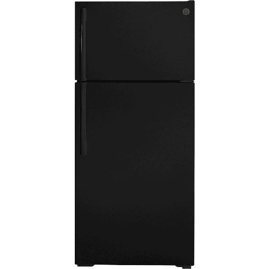 Picture of GE - 16.6 Cu. Ft. Top-Freezer Refrigerator - Black