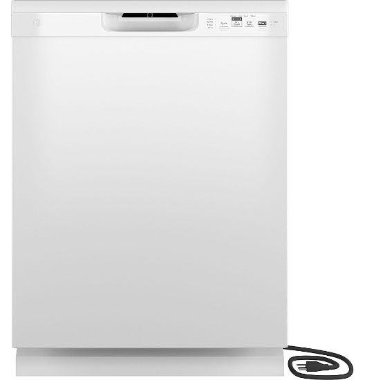 Picture of GE - Front Control Built-In Dishwasher with 59 dBA - White