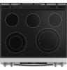 Picture of GE - 5.3 Cu. Ft. Slide-In Electric Convection Range with Steam Cleaning and EasyWash Oven Tray - Stainless Steel