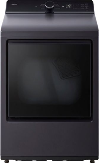 Picture of LG - 7.3 Cu. Ft. Smart Electric Dryer with EasyLoad Door - Matte Black