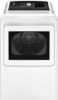 Picture of GE - 7.4 Cu. Ft. Front Load Electric Dryer with Sensor Dry - White with Matte Black