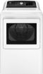 Picture of GE - 7.4 Cu. Ft. Front Load Electric Dryer with Sensor Dry - White with Matte Black