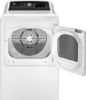 Picture of GE - 7.4 Cu. Ft. Front Load Electric Dryer with Sensor Dry - White with Matte Black