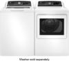 Picture of GE - 7.4 Cu. Ft. Front Load Electric Dryer with Sensor Dry - White with Matte Black