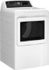 Picture of GE - 7.4 Cu. Ft. Front Load Electric Dryer with Sensor Dry - White with Matte Black